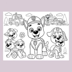 Libro para Colorear de Paw Patrol
