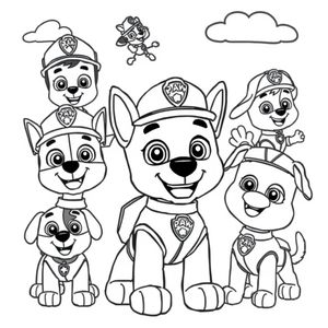 Patrulla Canina: Diversión para Colorear