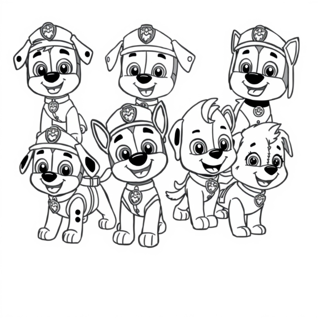 Libro para Colorear de Patrulla Canina