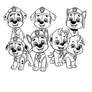 Libro para Colorear de Patrulla Canina
