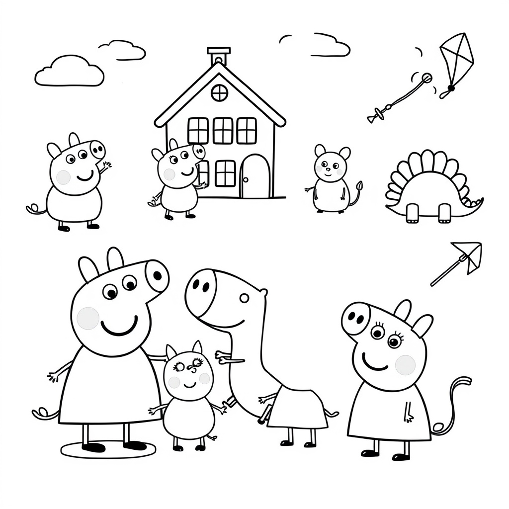 Peppa Pig - Libro para Colorear de Aventuras