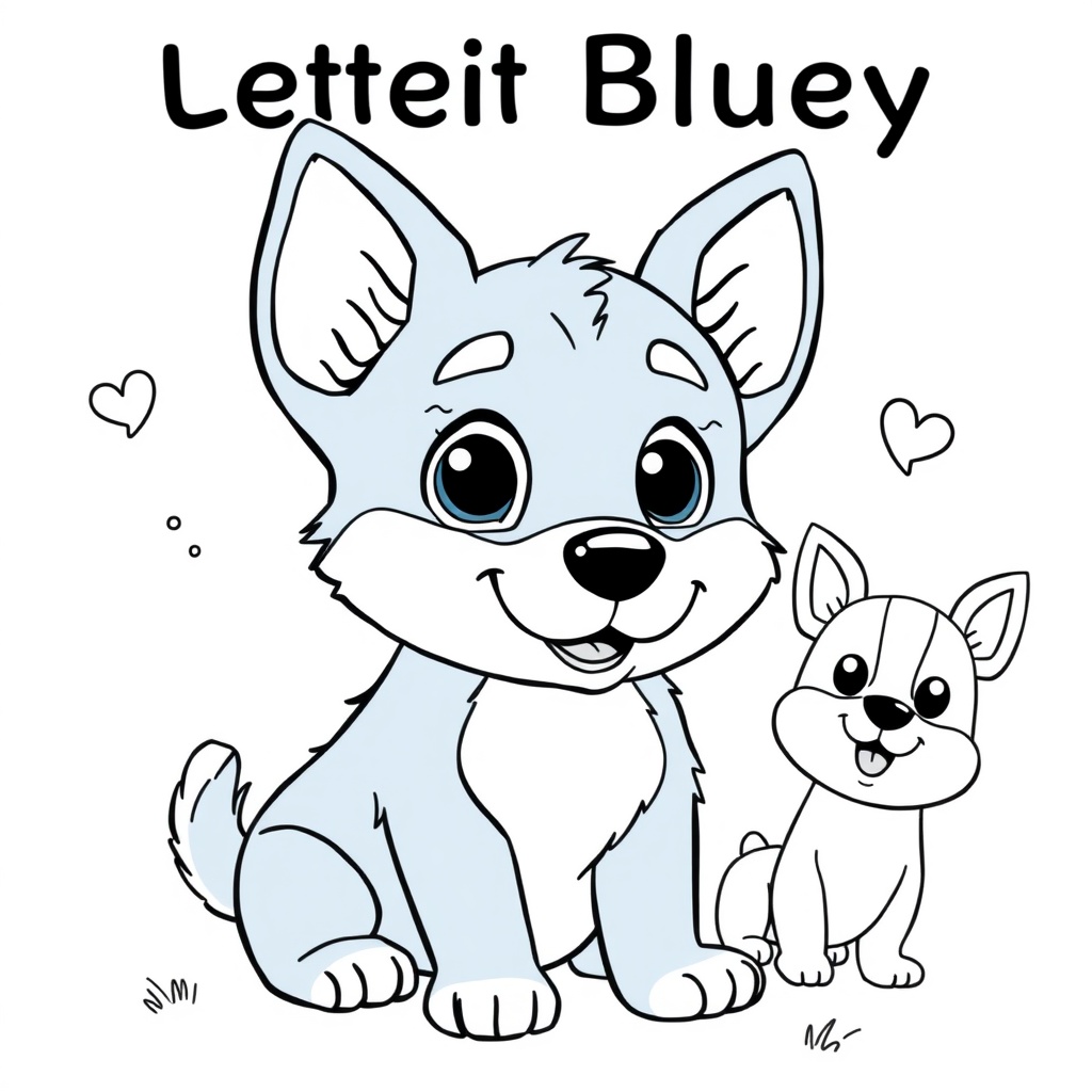 Libro para Colorear de Bluey