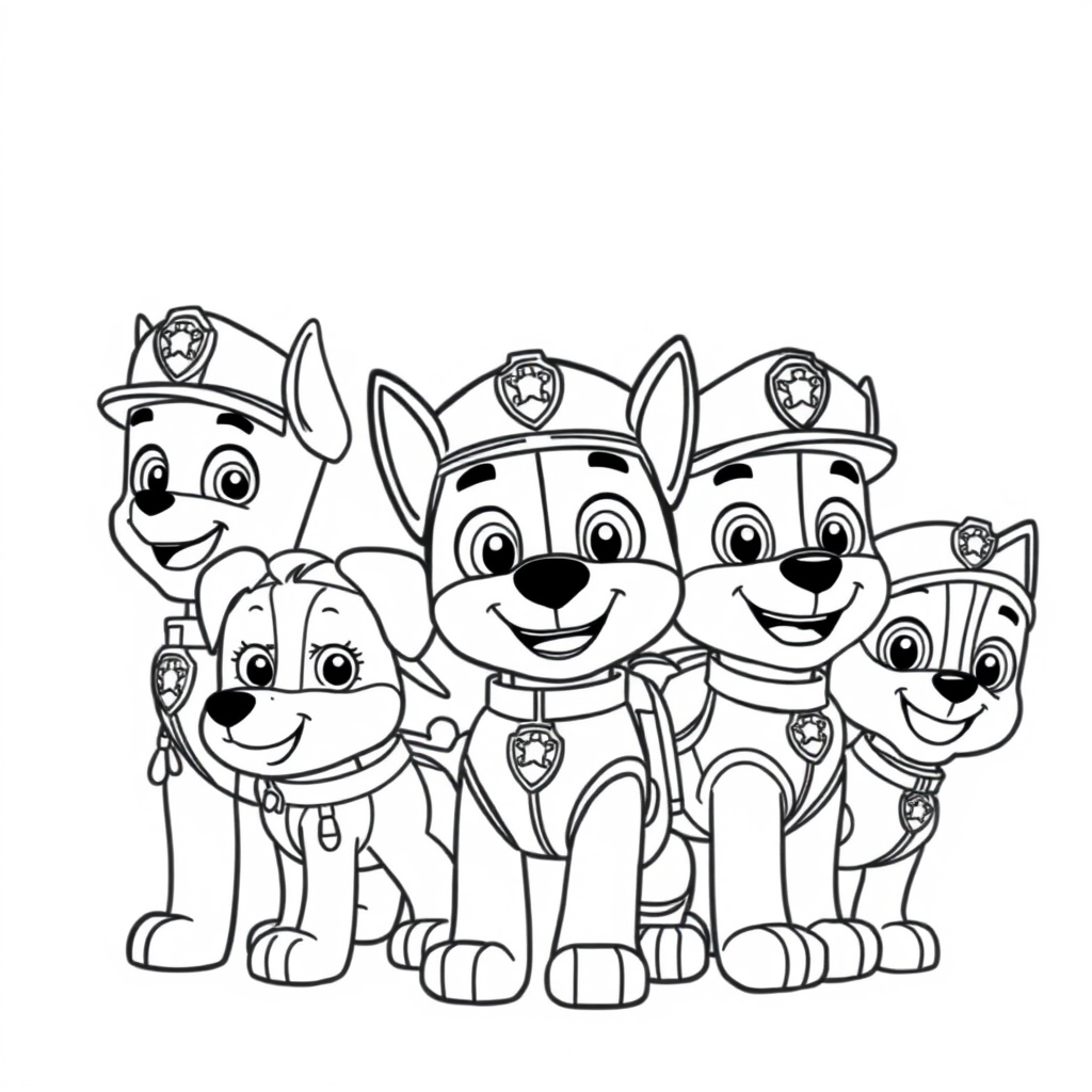 Patrulla Canina: Libro para Colorear de Acción