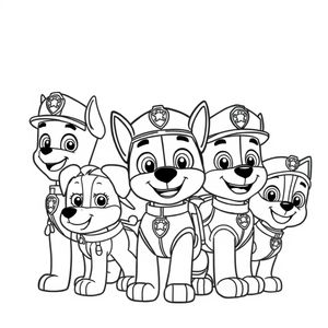 Patrulla Canina: Libro para Colorear de Acción