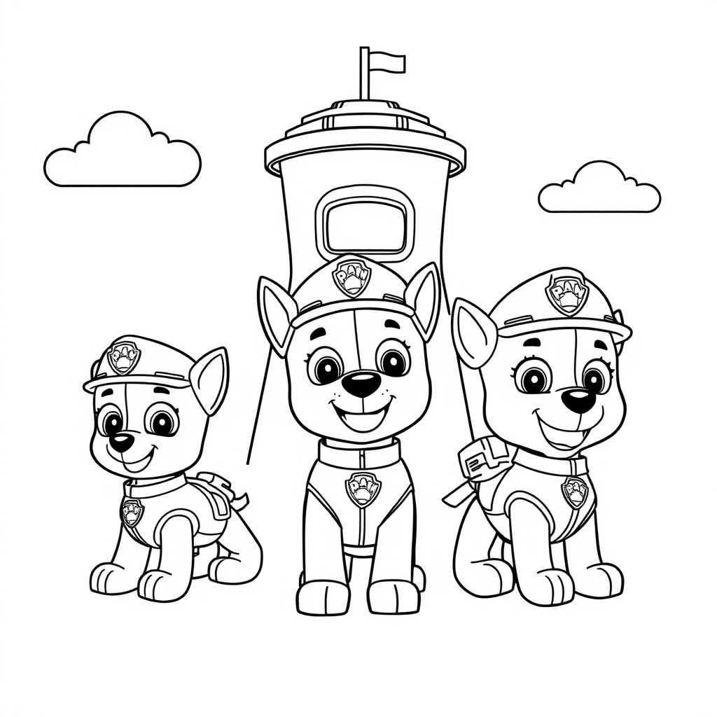 Libro para Colorear de La Patrulla Canina