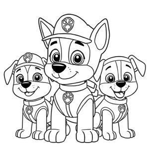 Libro para Colorear de Patrulla de Cachorros