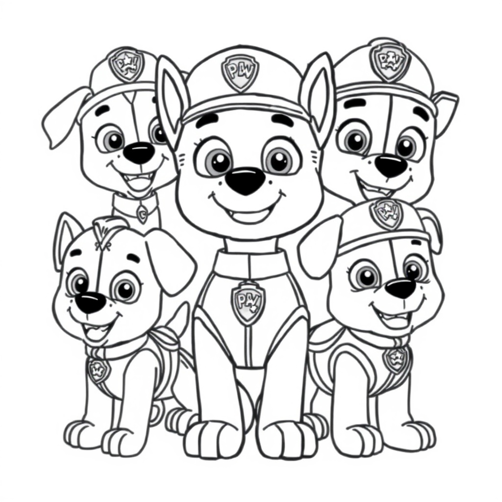Libro para Colorear de La Patrulla Canina