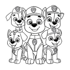 Libro para Colorear de La Patrulla Canina