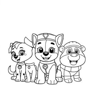 Libro para colorear de la Patrulla Canina
