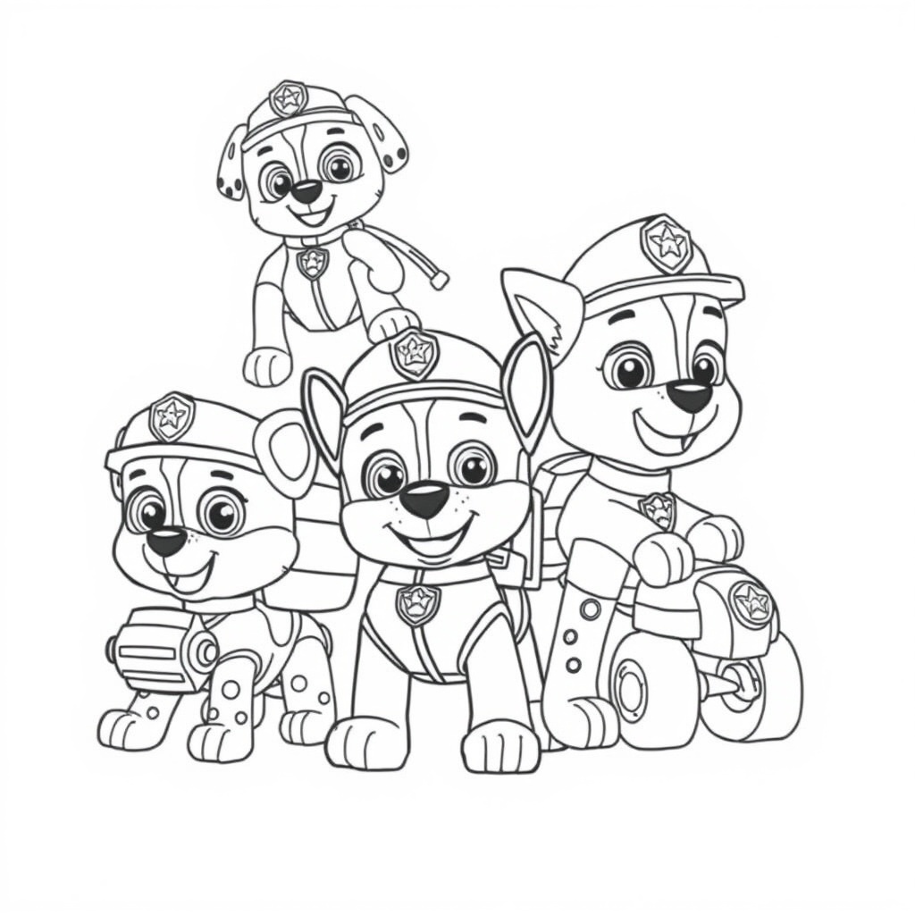 Páginas para Colorear de PAW Patrol