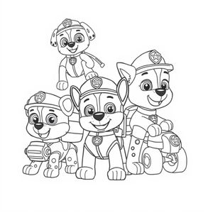 Páginas para Colorear de PAW Patrol
