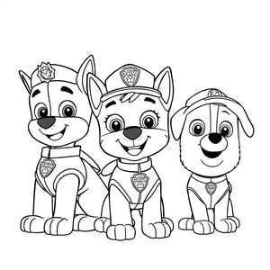 Libro para Colorear de Patrulla de Cachorros