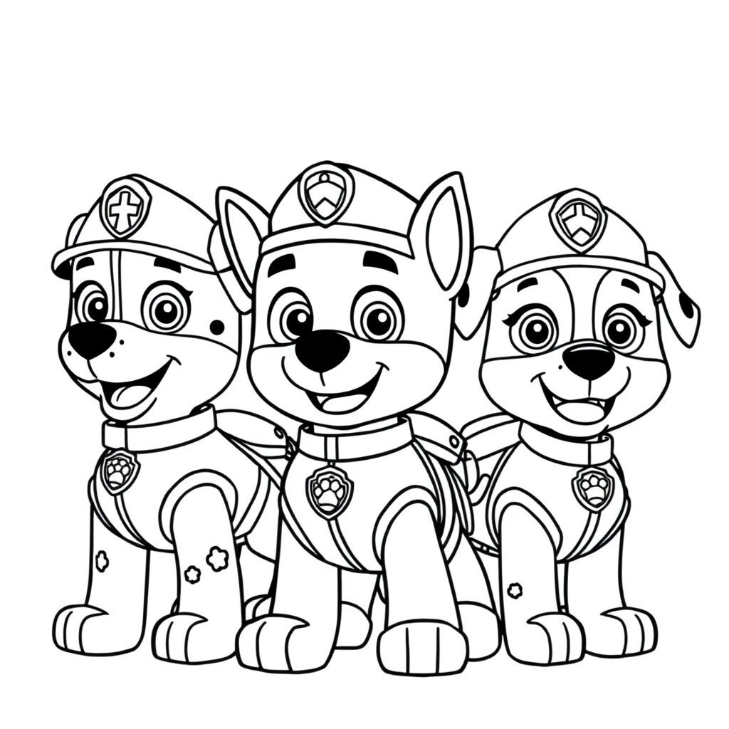Libro para Colorear Patrulla Canina