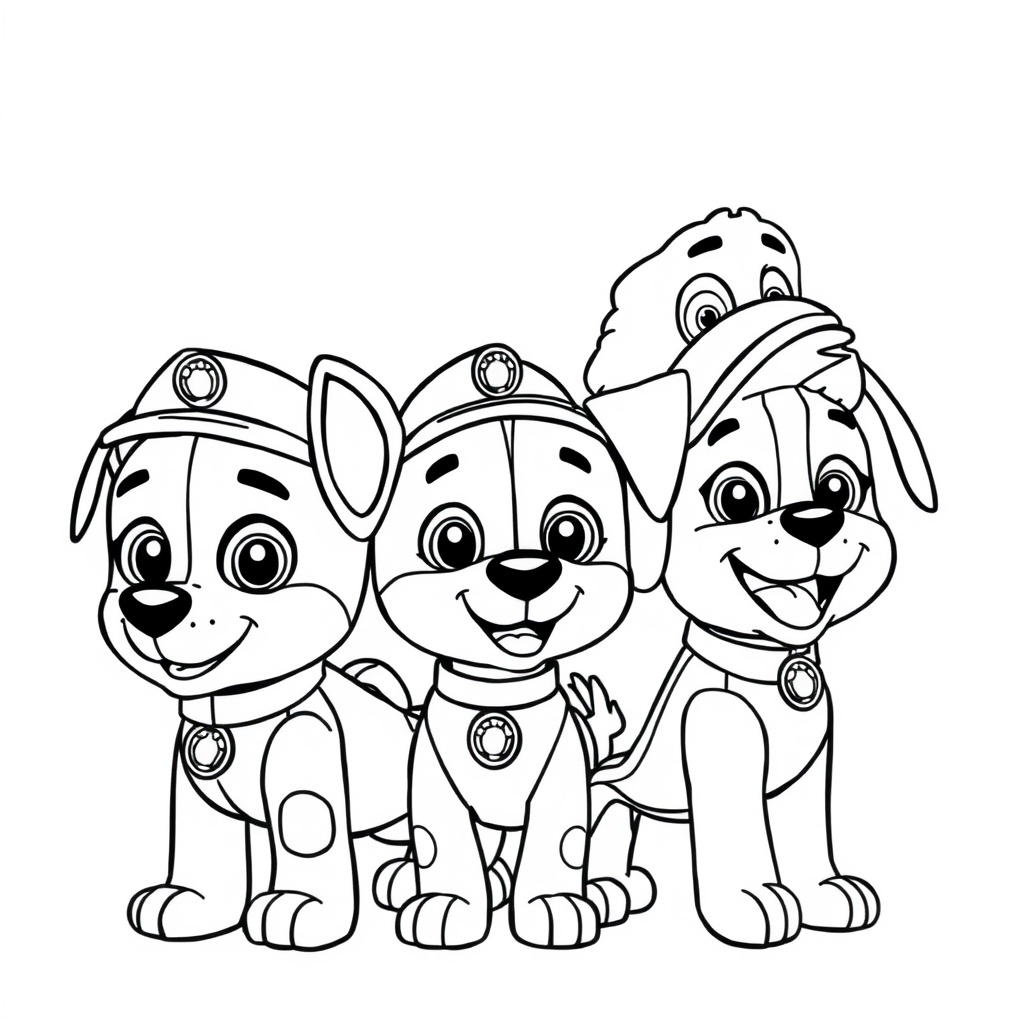 Libro para Colorear de Patrulla Canina