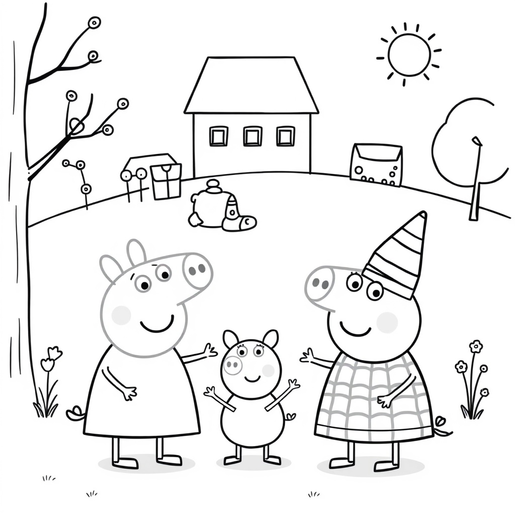 Libro de Colorear Peppa Pig