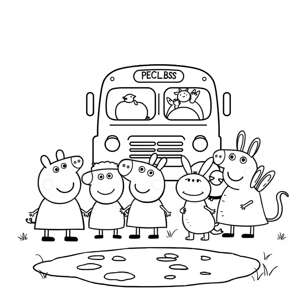 Libro para Colorear de Peppa Pig