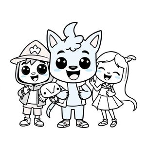 Página para Colorear de Bluey