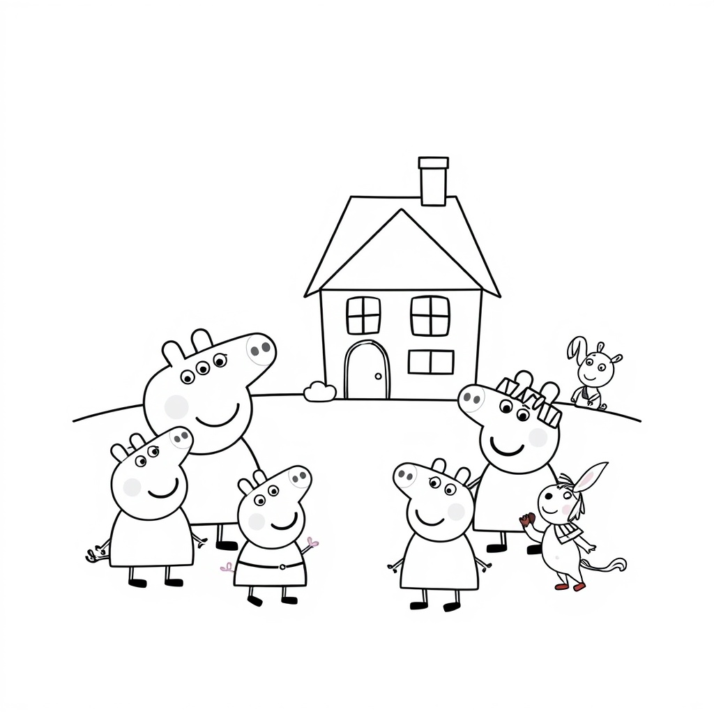 Kolorowanka Peppa Pig