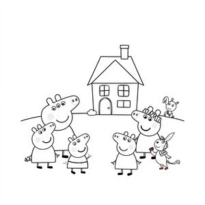 Libro para colorear Peppa Pig