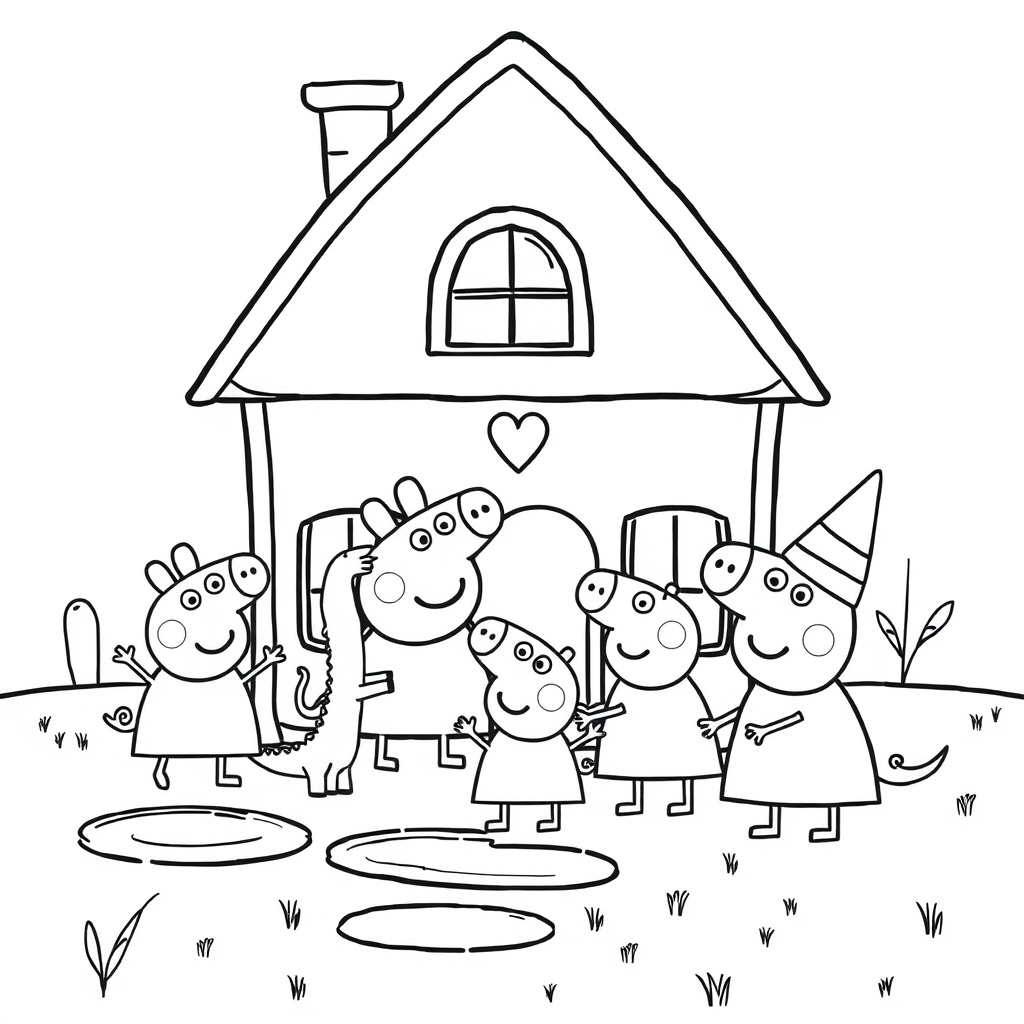 Libro para Colorear de Peppa Pig