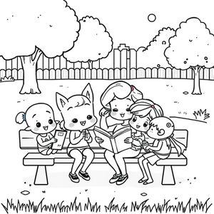 Libro de Colorear de Personajes de Bluey para Niños