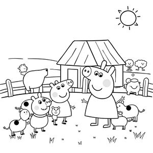 Libro de Colorear Peppa Pig: Aventuras en el Campo