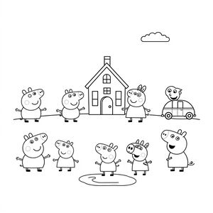 Libro para Colorear de Peppa Pig